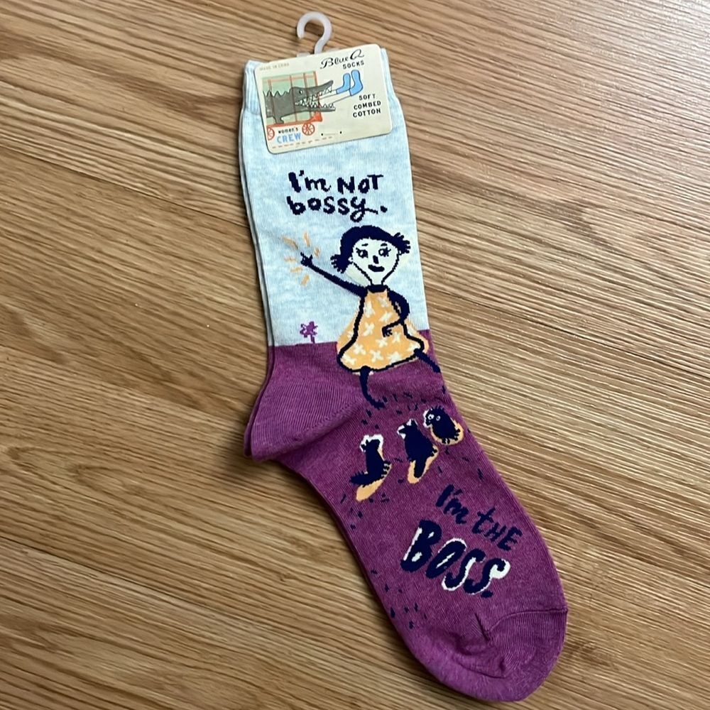 Women’s Blue Q I’m Not Bossy I’m The Boss Socks